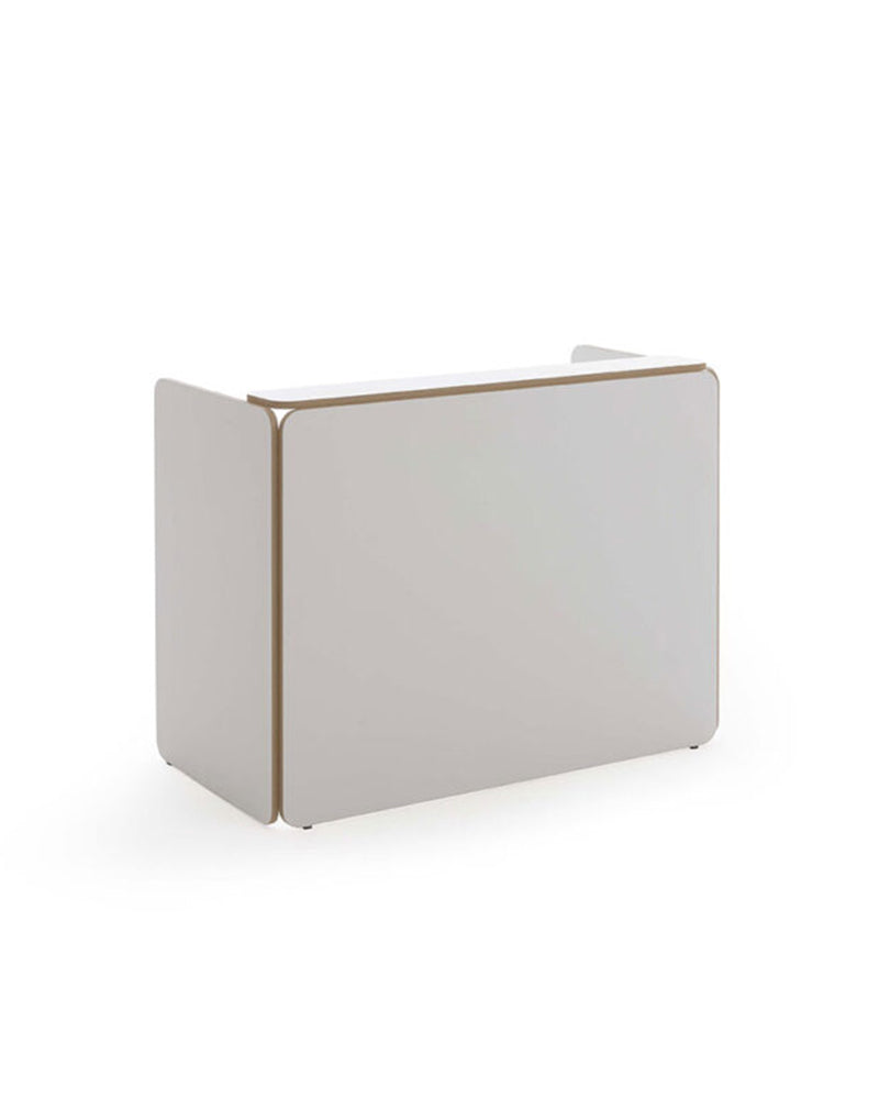 NAT - Hvitt resepsjon - Kanter i eikemønster