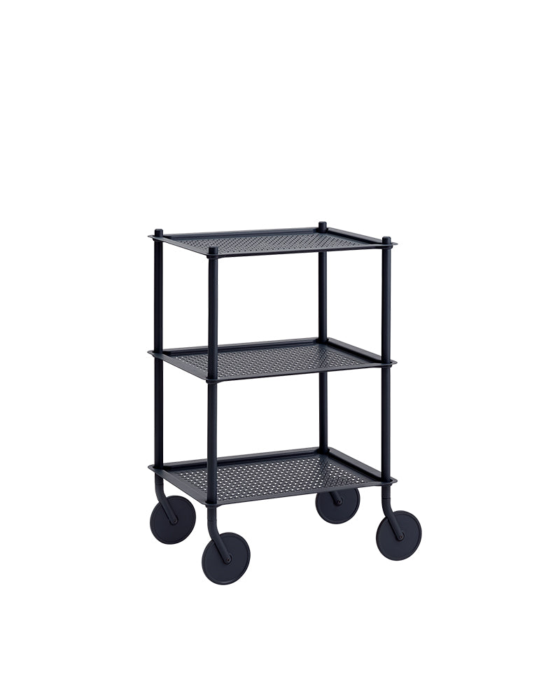 Flow Large - Grey trolley - Perforated metal