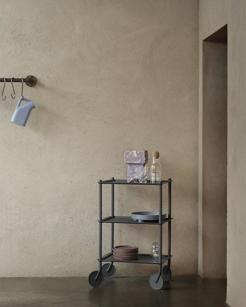 Flow Large - Grey trolley - Perforated metal