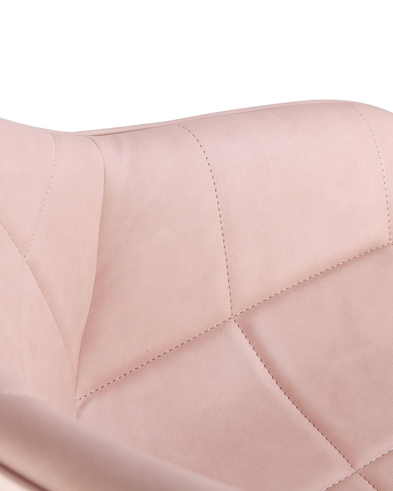 Rosie Blush - Pink hairdressing chair - Black O-base