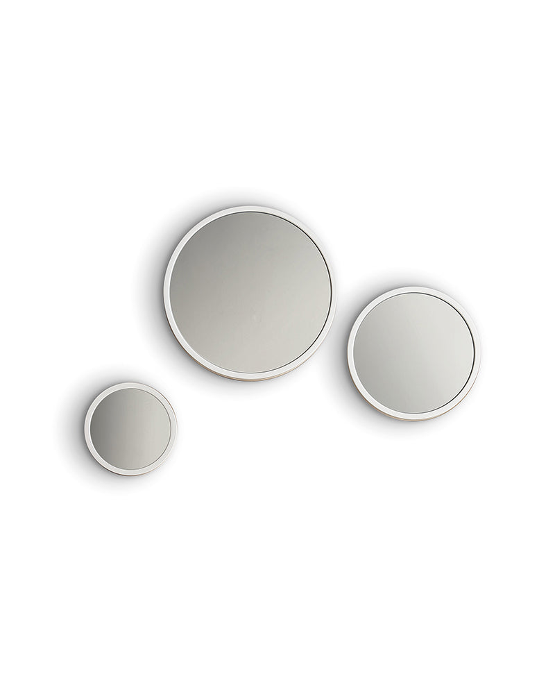 Tris bubbles - Round decorative mirrors - White