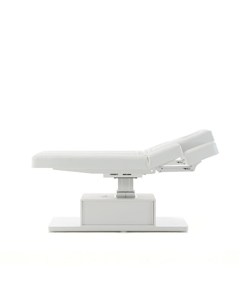 The Ben - White massage table - with motor - with adjustable armrests