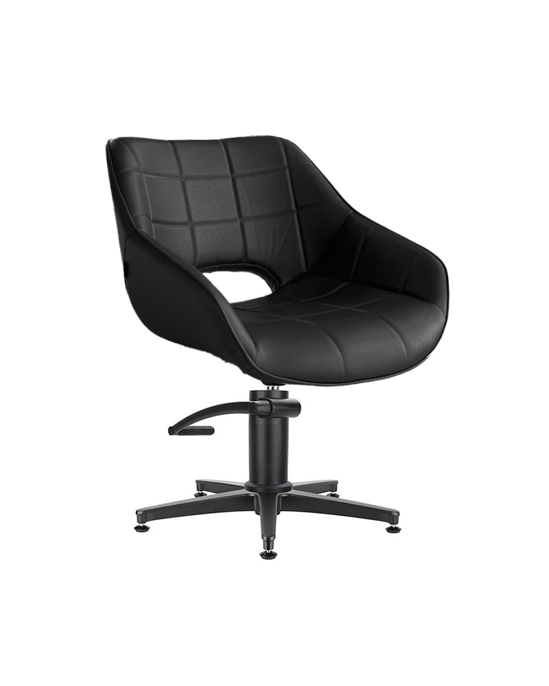 Rosie Black - Black hairdressing chair - Black cross foot