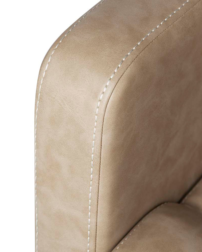 Club Sand - Beige washing unit with white basin