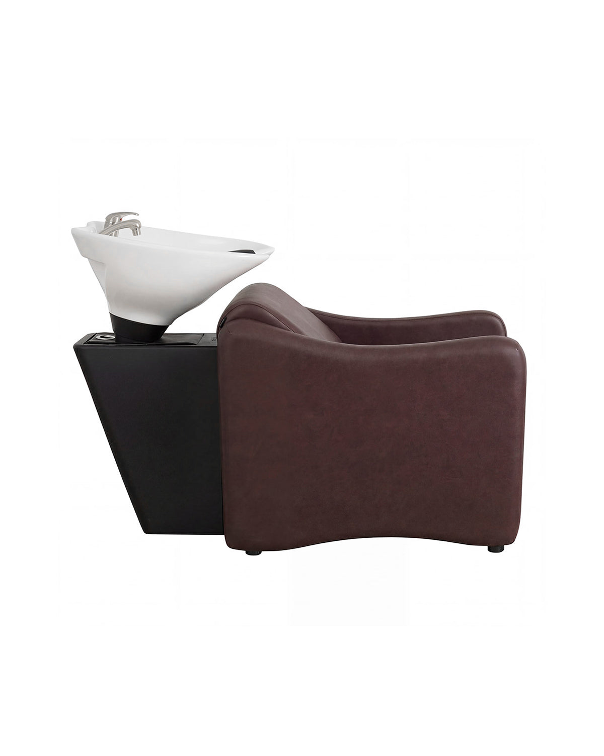 Ava Merlot - Brown washing unit with chrome mixer