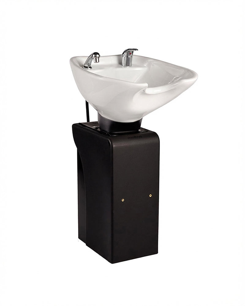 Basin Stand XL - Black Freestanding basin - White basin