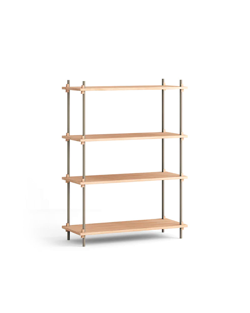 Sales rack in oak and warm grey