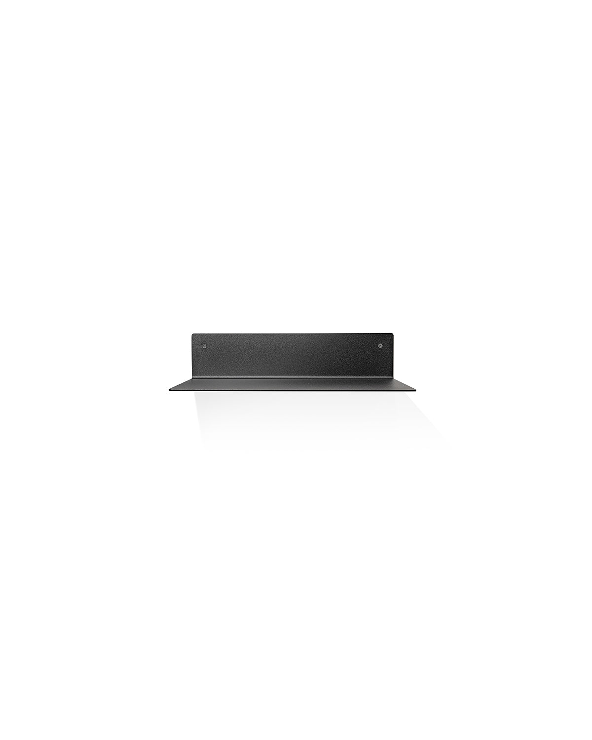 Slim svart - 32 cm aluminiumhylle i sort pulverlakkering