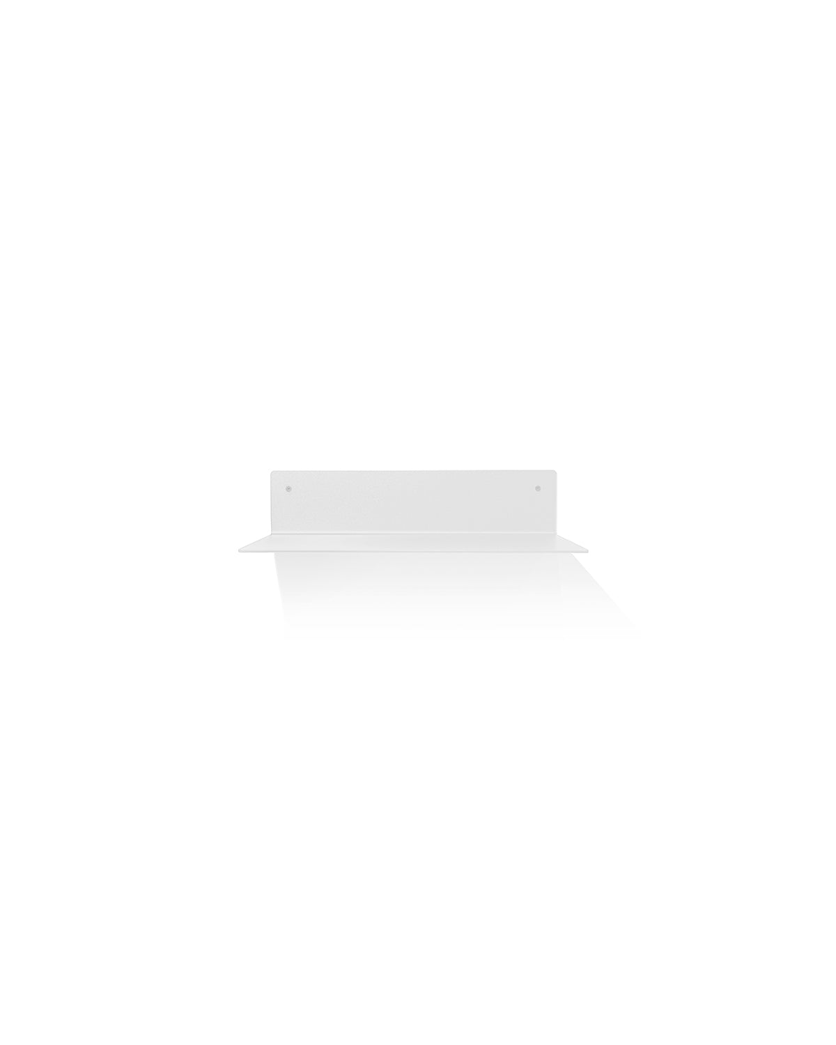 Slim White - 32 cm aluminiumhylle i hvit pulverlakkering