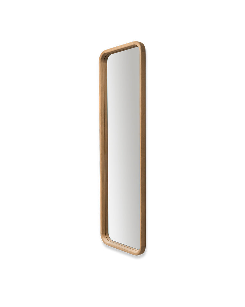 Linea Oak - Hairdressing mirror with oak frame