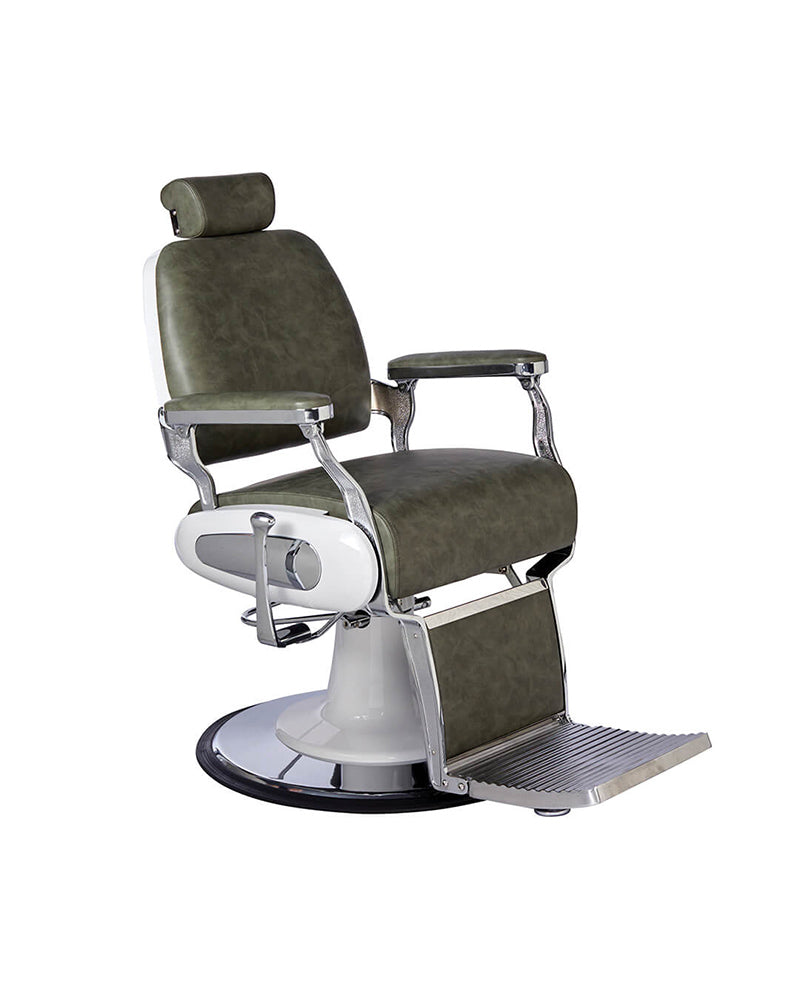 Forest Sage - Green barber chair