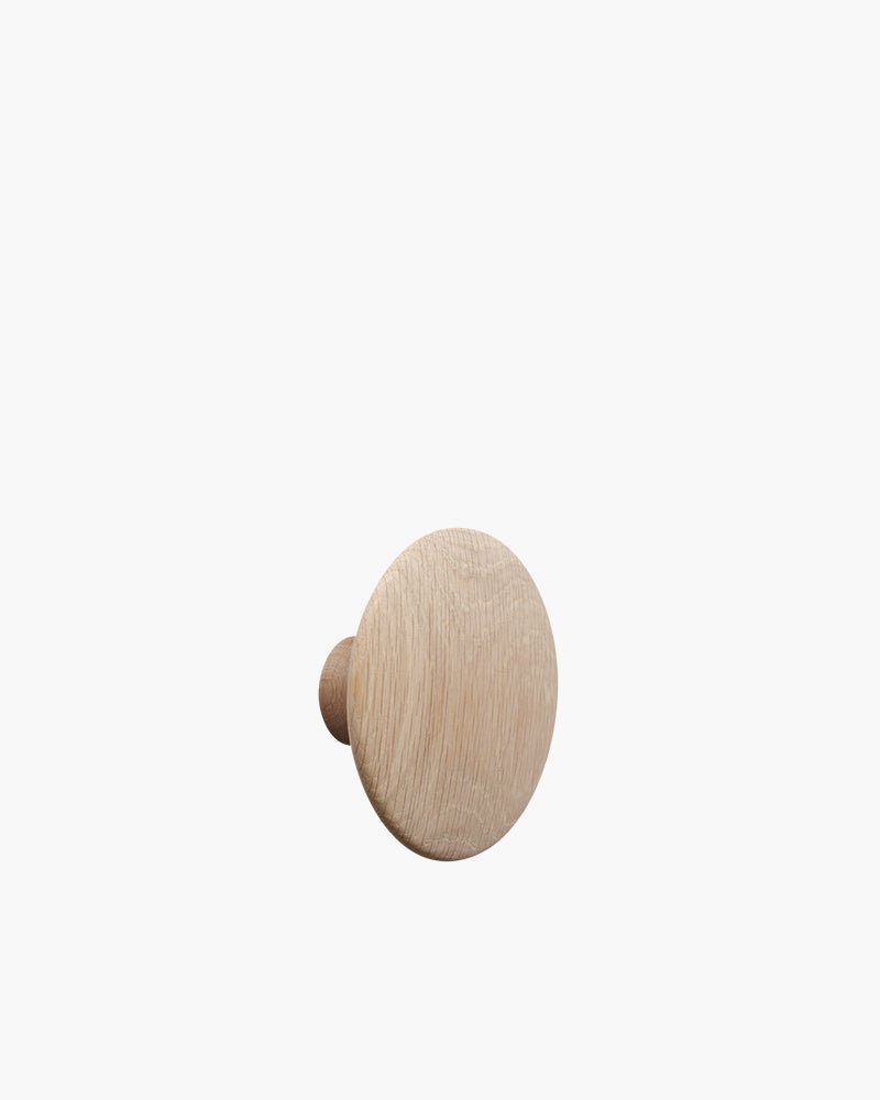 Dots - Hook in oak - ø13
