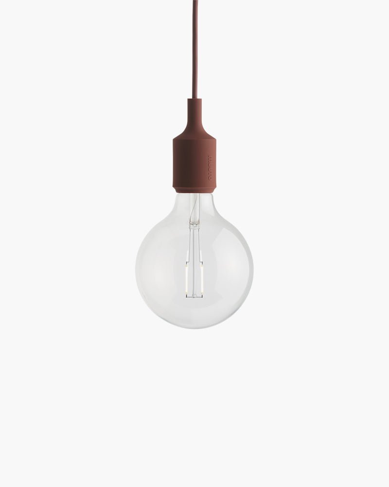 E27 LED - Dark red ceiling lamp