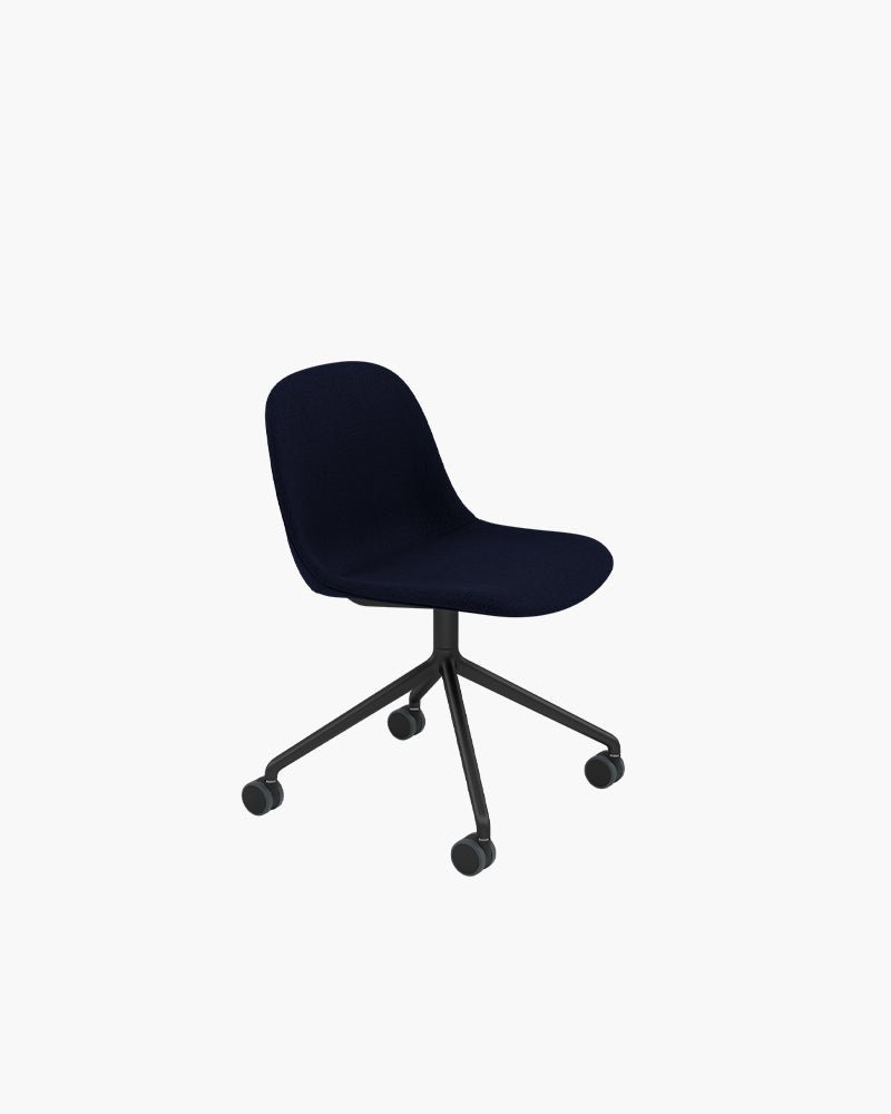Fiber - Dark blue office chair