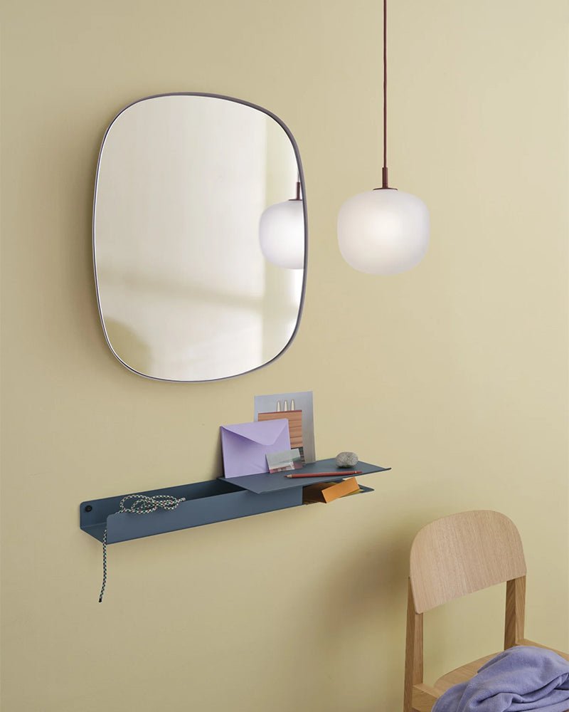 Framed large - Taupe wall mirror