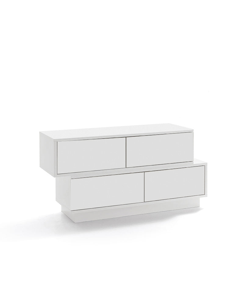 Swing - White counter with drawers