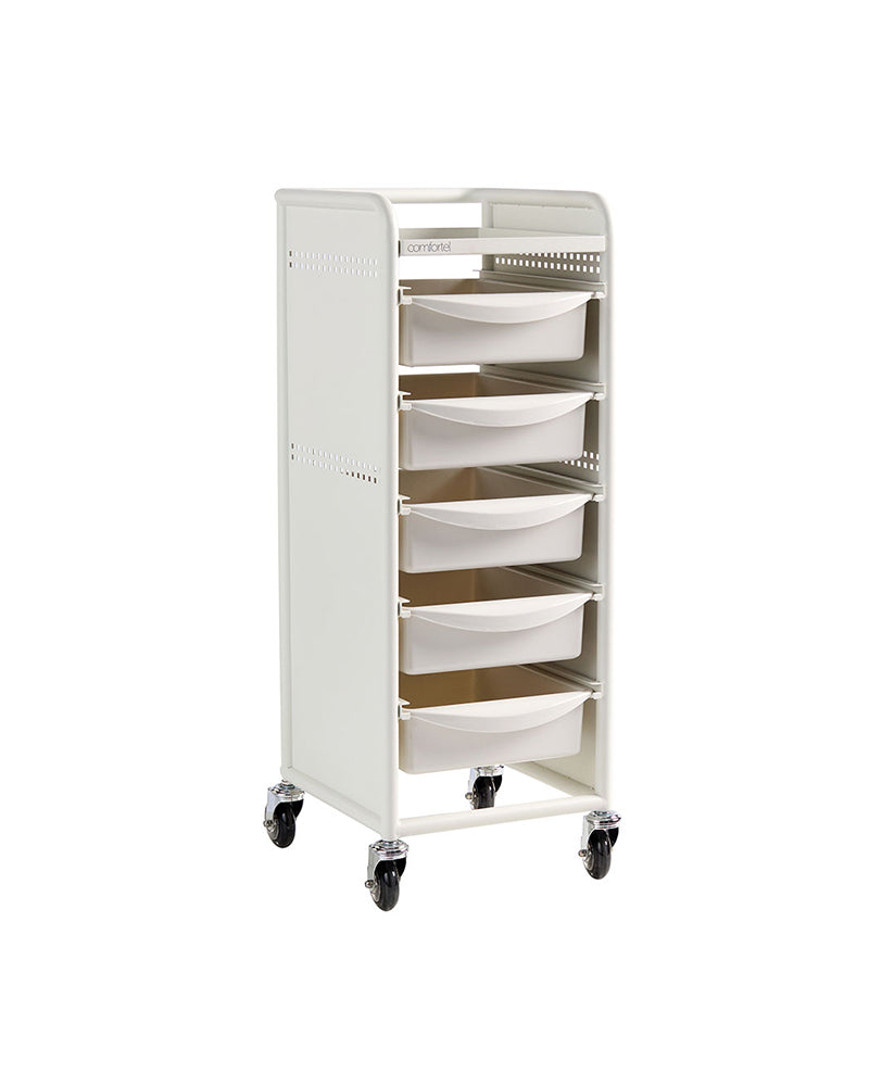 Workshop Deluxe 5 - White trolley - 5 spacious drawers
